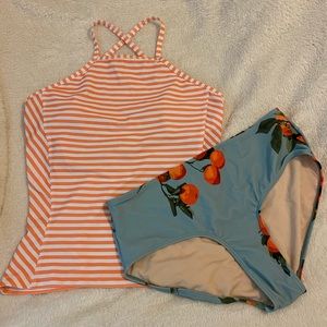 Albion Fit 2 piece tankini and bottom. New